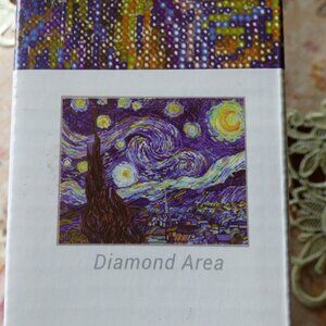 NEEDLEART WORLD DIAMOND DOTZ VAN GOGH STARRY NIGHT DIAMOND FACET ART KIT